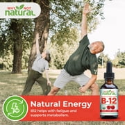 Why Not Natural Organic B12 Liquid Drops, 5000mcg per serving