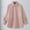 Light Pink, variant on Minimalist Soft Shirt Style Coat With Large Pockets Fashionable Outerwear For Casual And Wear Fall Plus Size Tops Beige L