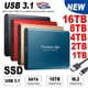 thumbnail image 2 of Disco duro externo portátil de estado sólido, unidad de almacenamiento Original de alta velocidad de 1TB SSD, 2TB, USB 3,1, interfaz de 500GB, disco duro móvil para ordenador portátil, 2 of 4