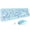 Blue, variant on Wireless Keyboard and Mouse Combo, Colorful Ergonomic Full Size Retro Low-Noise Keyboard with Cute keycaps, Compatible with Windows, PC, Perfer for Home and Office Keyboards (Pink)