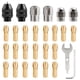 thumbnail image 1 of 28Pcs Drill Chuck Collet Set for Dremel 1/32 to 1/8 Replacement 4486 Drill Keyless Bit Chuck Shank Rotary Tool Quick Change, 1 of 5