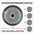 thumbnail image 3 of 4 Pcs Enjoliveurs de 17 Po, Couvre-Roues Universels en ABS, Enjoliveurs de Remplacement à Clipser, Couvre-Jante de Roue R17 pour la Plupart des Voitures Camions VUS, Accessoires Auto, 3 of 7