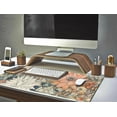 thumbnail image 6 of Japanese Minimalist Floral Desk Mat Aesthetic Flowers XL Large Extended Gaming Mouse Pad with Stitched Edges, Big Laptop Computer Keyboard and Mouse Mat for Girl Women Office Decor 31.5x11.8 in, 6 of 6