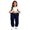 Navy, variant on Girls' Athletic Regular Fit Workout Jogger Sweatpants with Pockets 6-7 Years