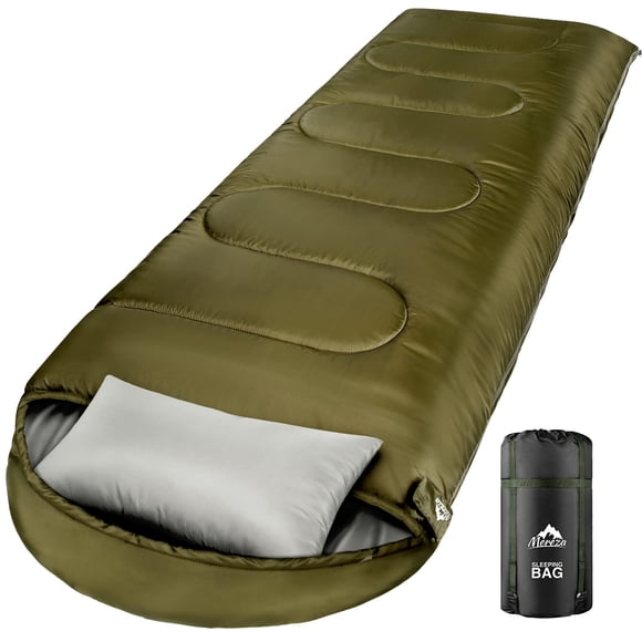 Bolsa de Dormir MEREZA para Invierno 0 Grados para Adultos y Niños con Almohada