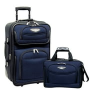 Amsterdam 2-Piece Carry-On Luggage Set 15 x 11 x 6; 21 x 14 x 8