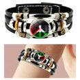 thumbnail image 3 of Pulsera Cuero Palestina Con Cierre Metal 3 Hilos para Apoyo A Eventos, 3 of 9