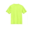 thumbnail image 6 of Port & Co Teen Unisex Regular Plain Short Sleeves T-Shirt Neon Yellow Medium, 6 of 6