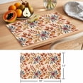thumbnail image 6 of Brown Leaves Fall Placemats Set of 4 Farmhouse Vintage Botanical Leaf Place Mats Indoor Wipeable Table Mats Washable Cloth Dining Table Placemats for Kitchen Holiday Party Home Decor 13x19 Inch, 6 of 9