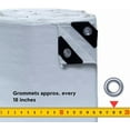 thumbnail image 2 of TARP SUPPLY Inc. 12' x 16' White Poly Tarp – 8 Mil Waterproof Tarpaulin with UV Protection | Aluminum Grommets & Reinforced Edges | for Party Tents, Boat Covers, RVs, Farm Use & Outdoor Shelter, 2 of 9
