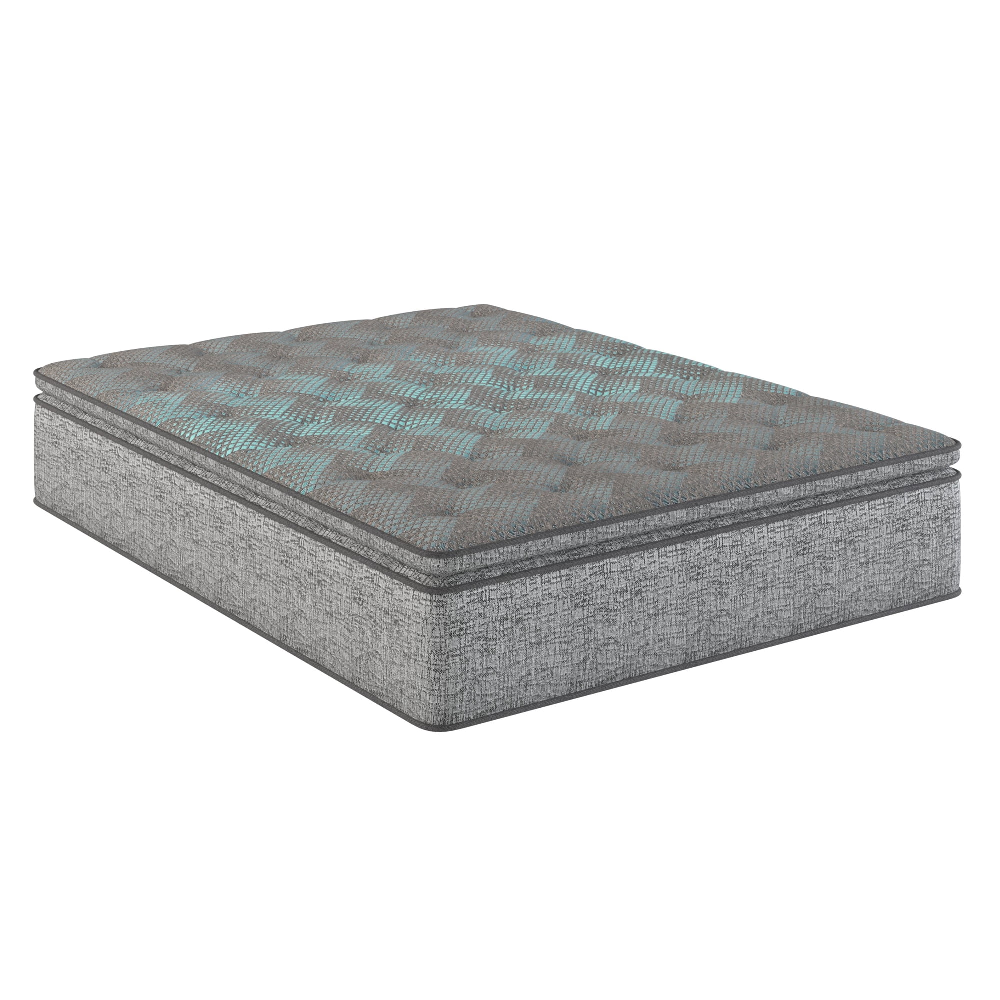 Restonic Comfort Care 12" Hybrid Euro Top Mattress, Individual Pocketed Coil Mattress , Plush Comfort, King