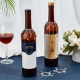 thumbnail image 5 of 4Pcs Brass & Alloy Rhinestone Wine Bottle Decoration for Party Bottle Decoration Silver 120mm, 5 of 6