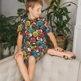 thumbnail image 4 of Easygdp American Football for Short-Sleeve Tee and Sleep Short Pajama Set for Kids, 2-piece-Large, 4 of 6
