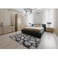 thumbnail image 5 of Ahgly Company Machine Washable Indoor Rectangle Contemporary Dark Goldray Area Rugs, 4' x 6', 5 of 7