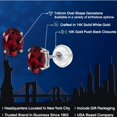 thumbnail image 2 of Gem Stone King 14K White Gold Red Rhodolite Garnet Stud Basket Setting Earrings for Women Men (1.80 Cttw, Gemstone January Birthstone, Oval 7X5MM), 2 of 6