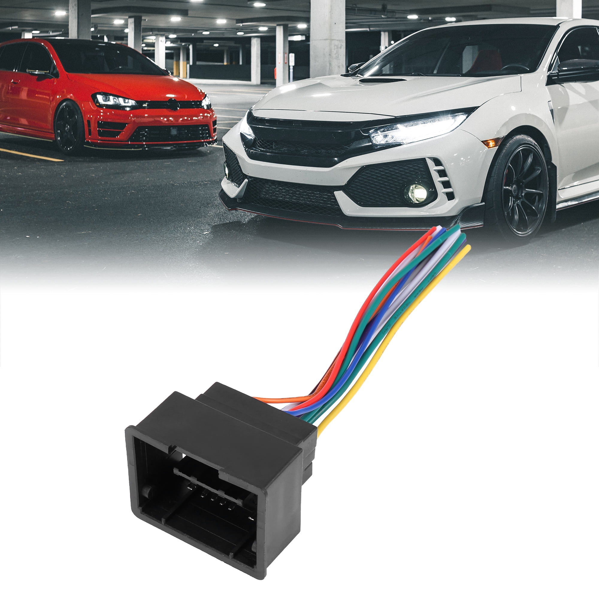 Unique Bargains DC 12V Car Female CD Radio Wire Harness Adapter for Chevrolet Cruze