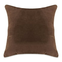 Majestic Home Goods Pillow 24x24 Faux Suede Dark Brown