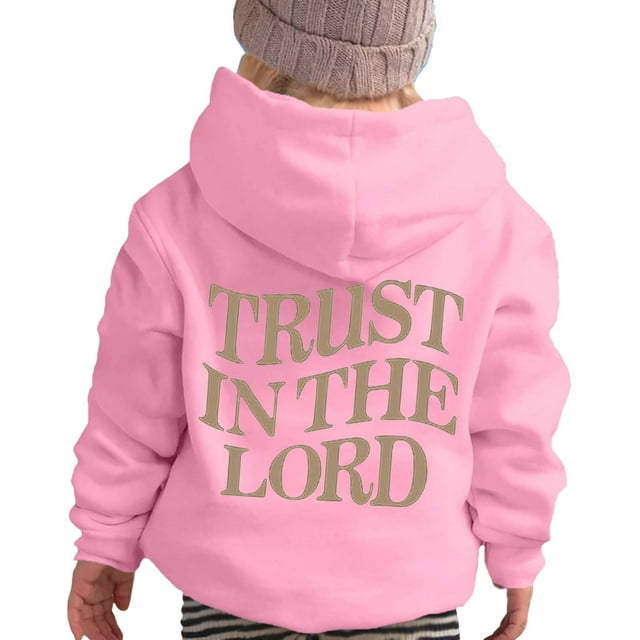 SNPOSN Hoodie pour Filles en Coton Biologique Chandail à Capuchon pour Enfants Filles Hiver Tenue Décontractée Col Rond Imprimé Lettre Chandail à Capuche et Chandails en Molleton pour Activités Extérieures Quotidien Rose 7-8 Ans