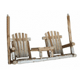 thumbnail image 2 of HomeRoots 370281 71 x 24 x 49 in. Wood Tete-A-Tete Porch Swing, Natural, 2 of 2