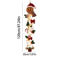 thumbnail image 3 of Light-Up Glowing Christmas Door Hanger, Winter Front Door Hanger, Lighted Christmas Seasonal Decor, 3 of 5
