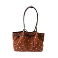 thumbnail image 4 of Bolso de hombro para mujer, elegante, cómodo, para viajes, compras y fiestas. Marrón, 4 of 9