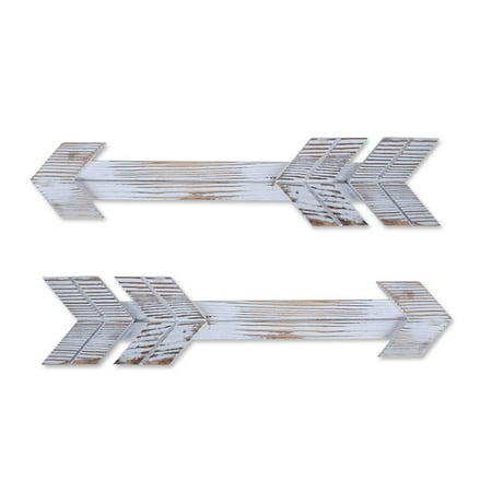 

Promotion Clearance!2pcs Wooden Arrow Sign Wall Decor Rustic Arrow Home Decoration Farmhouse Home Wall Hanging Decor White