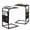 Brown, variant on 2-Tier C-Shaped Side Table with 7 Storage Pockets BROWN