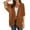 Coffee, variant on Clearance! Lisingtool Swimsuit Coverup for Women Women's Solid Color Fashionable Casual Chiffon Short Sleeved Up Khaki
