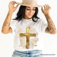 thumbnail image 5 of Oil Brushstroke Cross T-Shirt, Christian Faith Jesus Easter Tee, 5 of 6