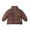 Brown, variant on Ajziojiro Boys Girls Winter Warm Fleece Puffer Coats Jacket for Kids Toddler Unisex Padded Thickened Cotton Jacket Short Puffer Down Cotton Coats Outwear 2-8 Years