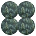 thumbnail image 2 of Ryvnso Christmas Trees Plant Round Plate Mats Dining Table Placemat Set of 6 for Holiday Decoration, 2 of 7