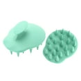 thumbnail image 5 of Unique Bargains 1 Pc Gourds Shape Hair Shampoo Brush for Head Massage 3.74"x3.15"x2.32" Light Green, 5 of 6