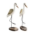 thumbnail image 3 of 2 Piezas Figura Gaviota Estatua de Madera Decoración Costera Ornamento para Mesa de Centro Pasillo Estilo Rústico Adecuado para Casa Restaurante Café, 3 of 9