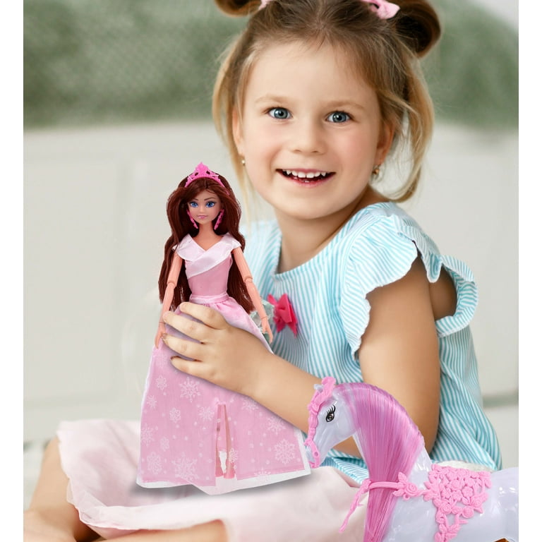 Mozlly Educational Mini Doll House Playset - Cute Small Dollhouse Figure  Playhouse Toy Set for Boys and