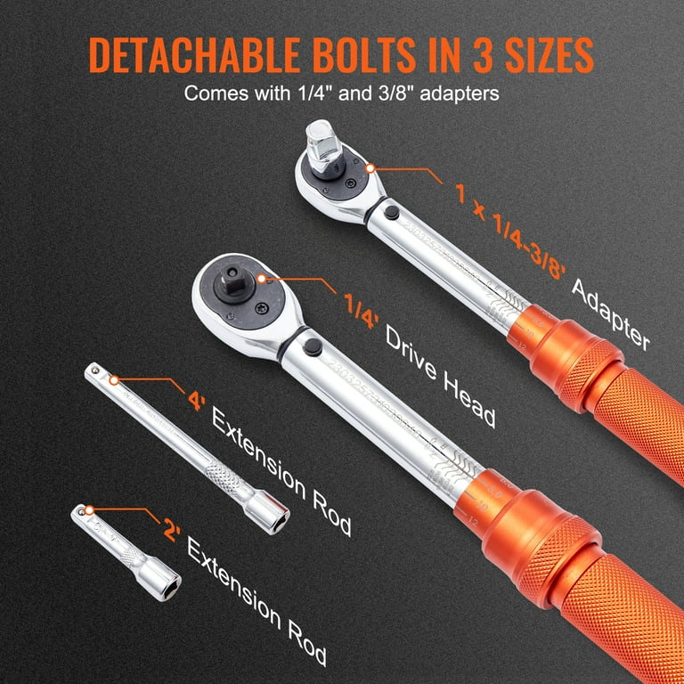 EPAuto 3/8-Inch Drive Click Torque Wrench (10-80 ft.-lb. / 13.6-108.5 Nm) 