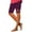 Purple, variant on Lenpel Women's Knee Length Leggings Soft Comfy High Waisted Hollow out Hem Slim Yoga Shorts Tight Lounge Workout Shorts