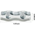 thumbnail image 2 of Poly Rope Connector Wires Splicer Galvanized Steel Connector for Electric Fences (12), 2 of 5