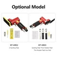 thumbnail image 4 of Labymos Mini Straight Line Air Sander with Sanding/ Rubber/ Iron Pad Random Orbital Pneumatic Sander, 4 of 8