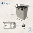 thumbnail image 2 of Parrilla de Anaquel Gas L.P. Fraga P333 6 Quemadores, Encendido Manual, Gas L.P. Hecho en México., 2 of 5