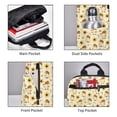 thumbnail image 3 of Yiaed Watercolor Bee Honey Honeycomb Bee Print Lightweight Backpack Travel Backpacks Hiking Daypack for Women Men, 3 of 5