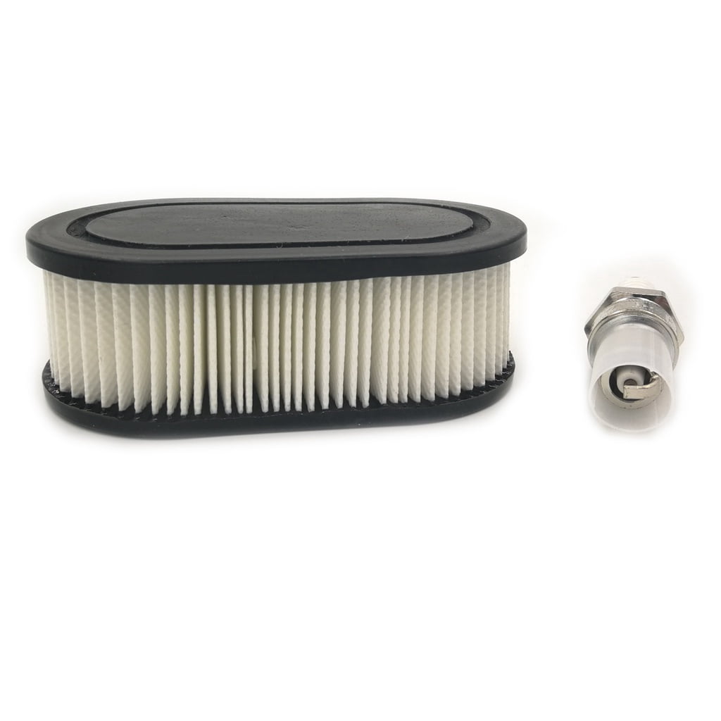 Air Filter with Spark Plug for Troy-Bilt TB110 TB115 TB200 TB230 TB330 TB370 Walk-Behind Lawn Mower