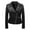 Black, variant on FUZHIQ Leather Jacket Women Plus Size Oversized Hooded Moto Biker Coat Outerwear Adult Fall Fashion Motorcycle Coats