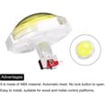 thumbnail image 4 of PinesC Starts Arcade Buttons ABS Transparency Octagonal Box Convex Round for Game Console DC 12V Yellow Yellow, 4 of 5