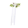 thumbnail image 4 of Arreglo floral con hojas artificiales decorativas para respaldo de silla de boda Blanco, 4 of 9