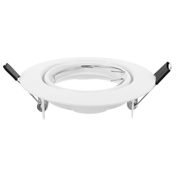 Spotlight Housing Recessed Lighting Trims Fixture Frame Metal Ceiling Lights Lampshade Iron White