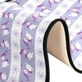 thumbnail image 6 of Dreamtimes Christmas Snowman Purple Cute Hallway Runner Rug 2'x6' Kitchen Rug with Rubber Backing Non Slip Entryway Rug Runner Washable Soft Area Rug for Hallway Bedroom Kitchen Decor, 6 of 6