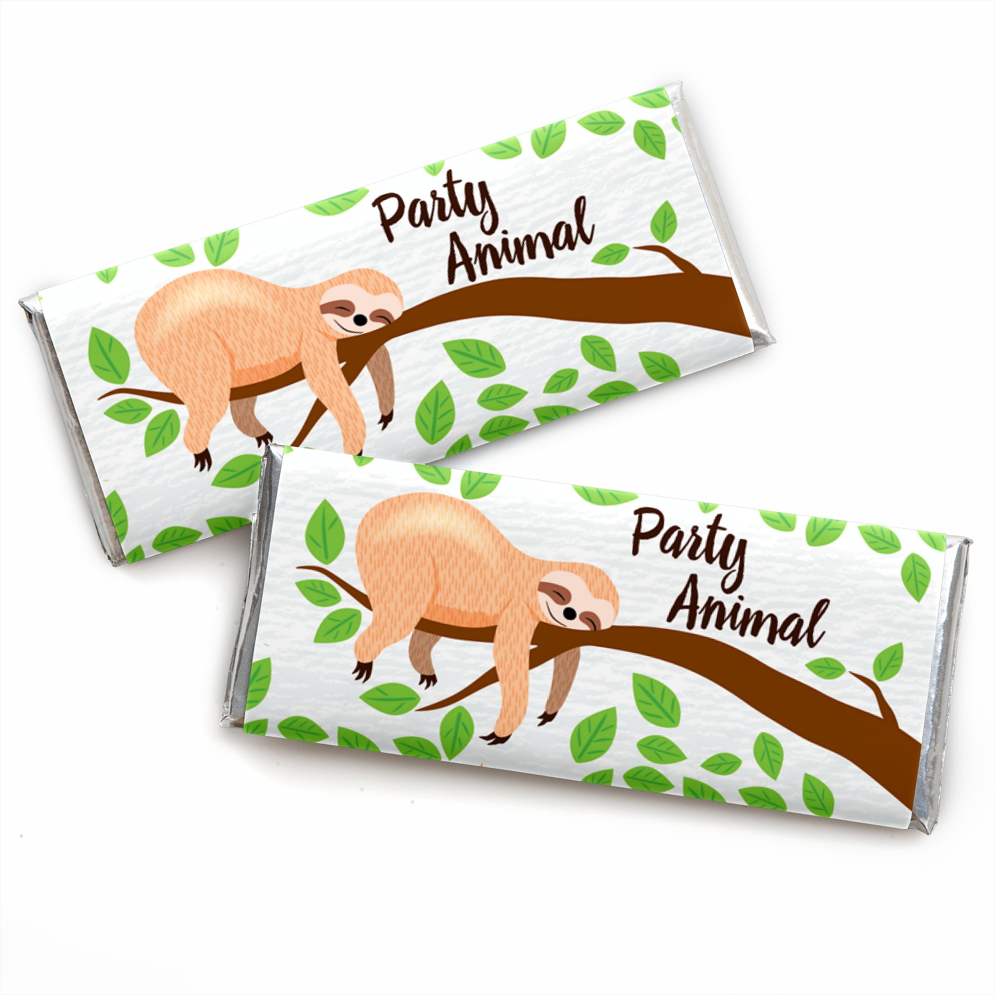 Let's Hang Sloth Candy Bar Wrapper Baby Shower or Birthday Party