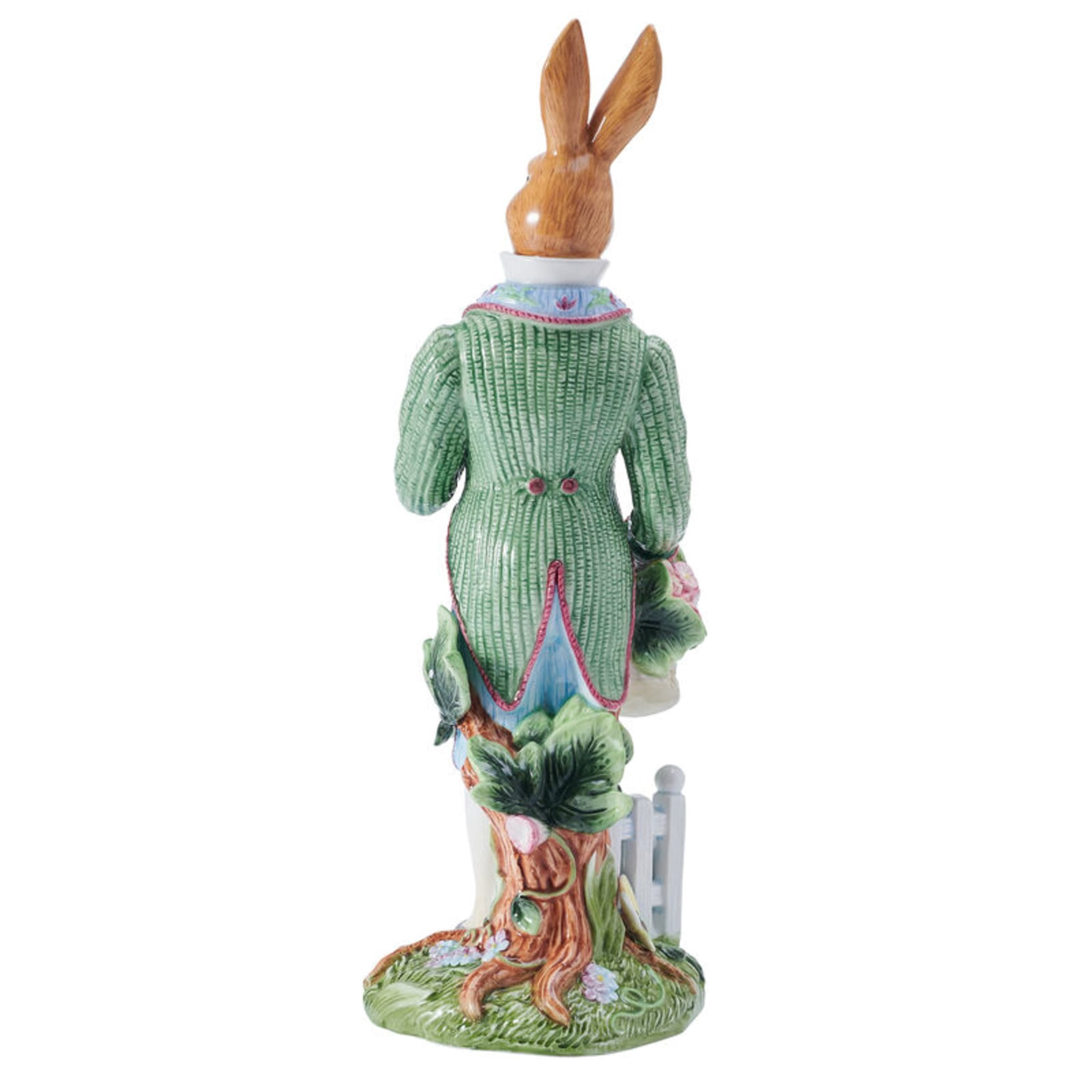 Fitz and Floyd Jardin Rabbit Male Earthenware Decorative Figurine