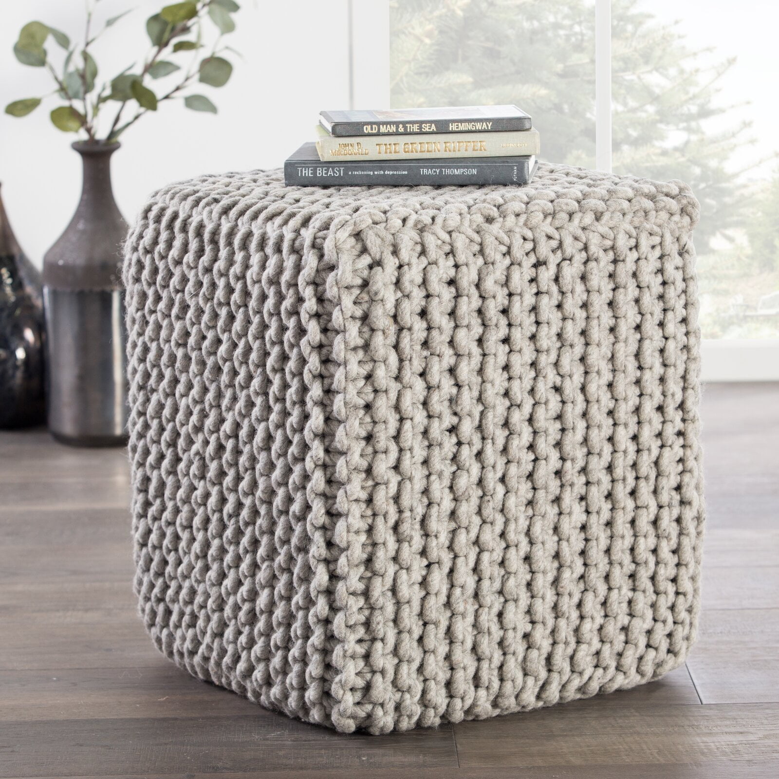 Caledon 18" Square Pouf Ottoman, Product Care Vacuum regularly to keep