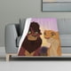 thumbnail image 1 of Manta con estampado multicolor, manta de franela súper suave, ligera y esponjosa, manta de cama de felpa El Rey León - Kovu And Kiara, 1 of 8